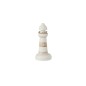 Farol em madeira branca L7 x L7 x A15 cm Farol em madeira branca L7 x L7 x A15 cm