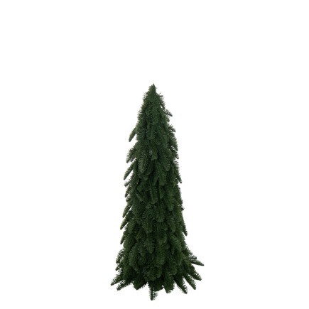 Albero di Natale in plastica verde scuro H.75 cm