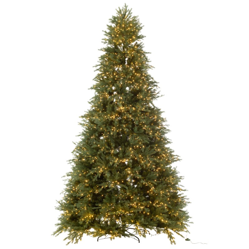 Árbol de Navidad artificial con 4000 LEDs en metal verde H.325 cm Árbol de Navidad artificial con 4000 LEDs en metal verde H.325 cm