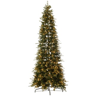 Árbol de Navidad artificial 900 led en metal verde H.320 cm