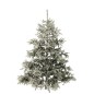 Árbol de Navidad artificial cubierto de nieve con 420 LED de plástico verde H.240cm Árbol de Navidad artificial cubierto de nieve con 420 LED de plástico verde H.240cm