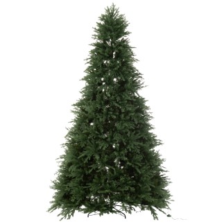 Árbol de Navidad artificial con 4000 LEDs en metal verde H.325 cm