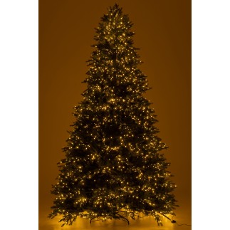 Sapin de Noël artificiel avec 4000 led en métal vert H.325 cm