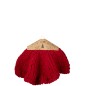 Falda de punto para árbol de Navidad en poliéster rojo D.90 cm Falda de punto para árbol de Navidad en poliéster rojo D.90 cm