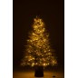 Albero di Natale artificiale innevato con 600 LED verdi in metallo H.150cm Albero di Natale artificiale innevato con 600 LED verdi in metallo H.150cm