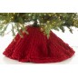 Falda de punto para árbol de Navidad en poliéster rojo D.90 cm Falda de punto para árbol de Navidad en poliéster rojo D.90 cm