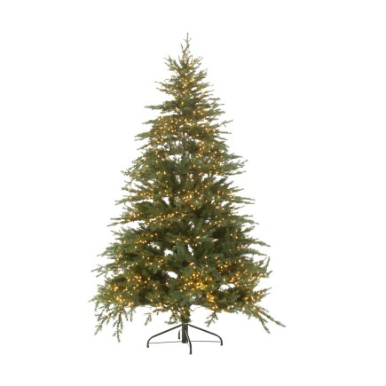 Sapin de Noël artificiel vert foncé avec 1600 led H.190 cm
