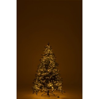 Sapin de Noël artificiel vert foncé avec 1600 led H.190 cm