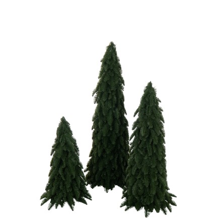 Albero di Natale artificiale in plastica verde H.95 cm