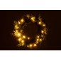 Corona artificial de 20 leds metálicos verdes D.60 cm Corona artificial de 20 leds metálicos verdes D.60 cm