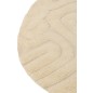 Tapis rond en laine blanc écru D.150 cm Tapis rond en laine blanc écru D.150 cm
