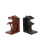 Set de 2 serre-livres champignon en polyrésine marron 30.5x27x4.5 cm Set de 2 serre-livres champignon en polyrésine marron 30.5x27x4.5 cm