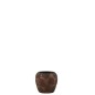 Pot de fleur rond en céramique marron 18x18x16 cm Pot de fleur rond en céramique marron 18x18x16 cm
