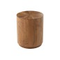 Table d'appoint ronde en bois d'acacia marron 45x45x55 cm Table d'appoint ronde en bois d'acacia marron 45x45x55 cm