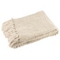 Couverture en polyester beige 130x170 cm