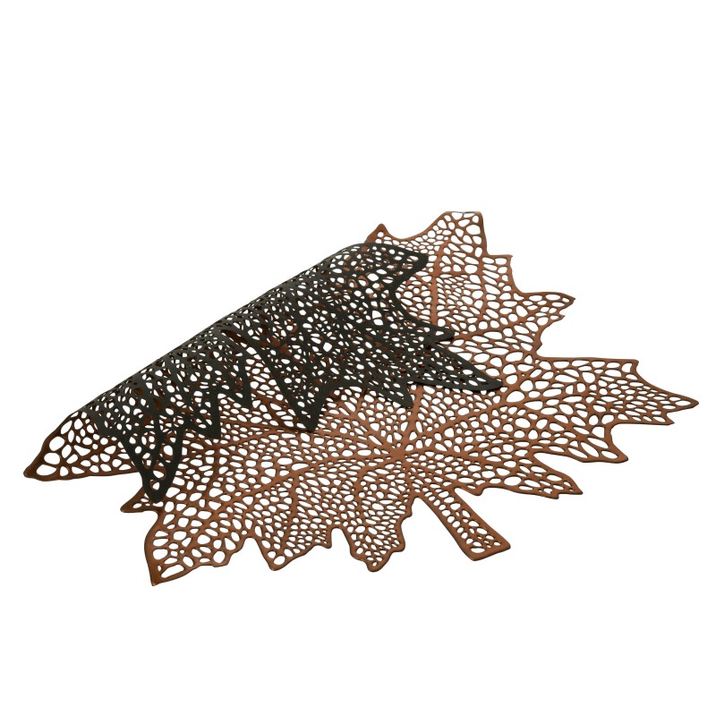 Tovaglietta in plastica marrone 43x43 cm