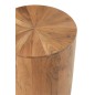 Table d'appoint ronde en bois d'acacia marron 45x45x55 cm Table d'appoint ronde en bois d'acacia marron 45x45x55 cm