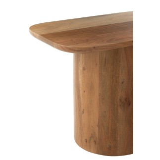 Set di 2 tavolini in legno di acacia H.37 e 47 cm