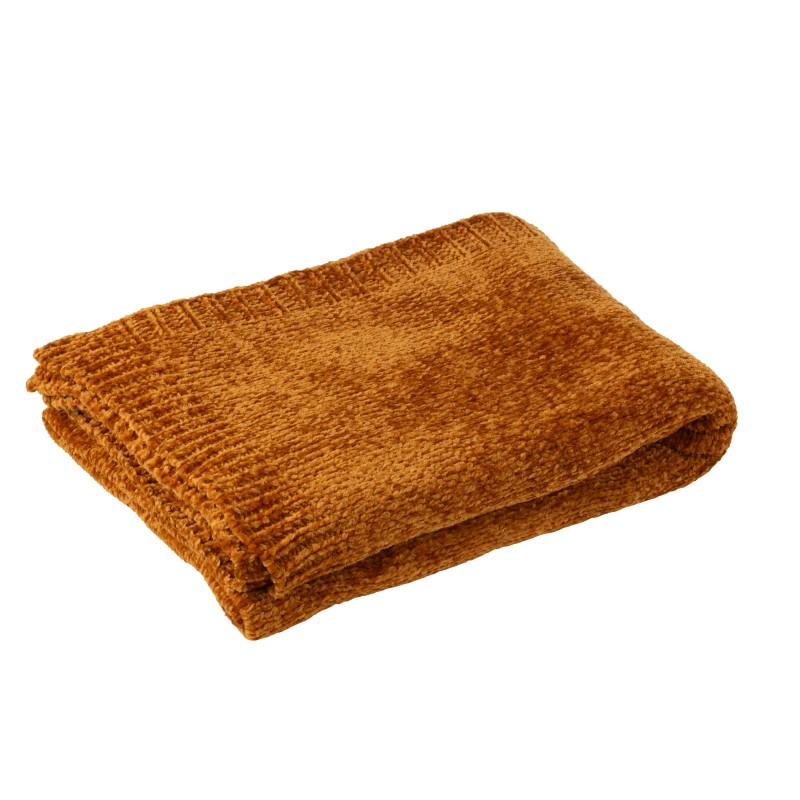 Couverture en polyester rouille 130x170 cm