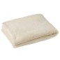 Couverture en polyester écru 130x170 cm