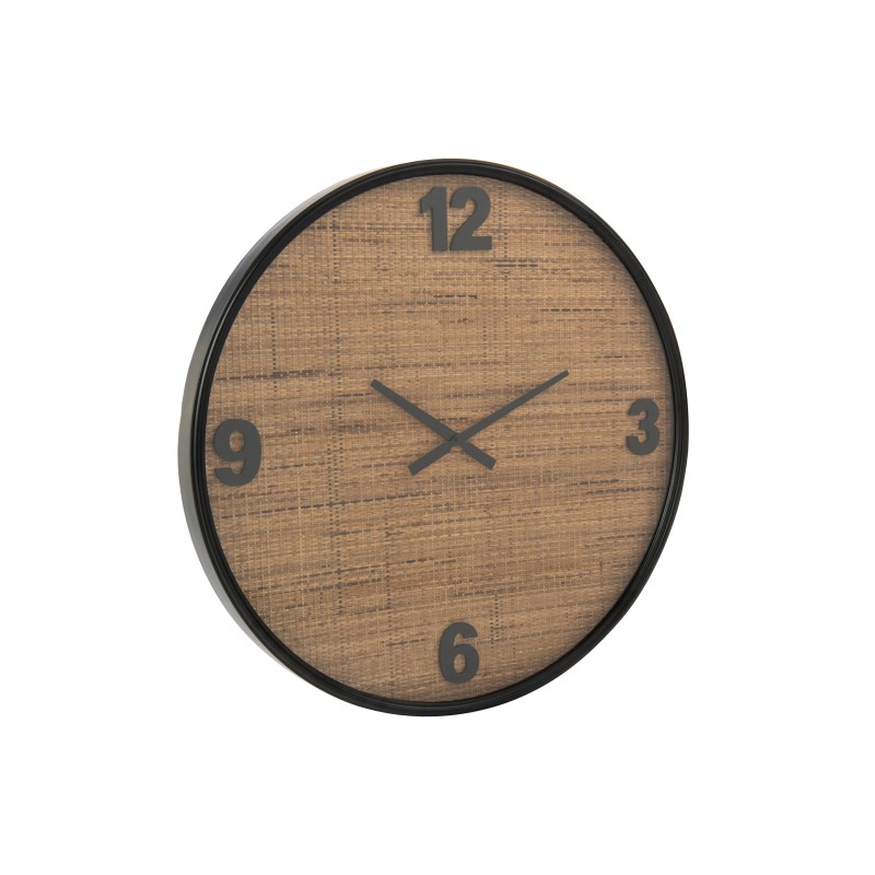 Orologio da parete in legno marrone D.80 cm Orologio da parete in legno marrone D.80 cm