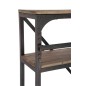 Scaffale con cassetti in legno e metallo naturale 160x45x243cm Scaffale con cassetti in legno e metallo naturale 160x45x243cm
