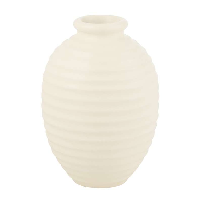 Portavasi ovale in ceramica bianca 35x35x52 cm Portavasi ovale in ceramica bianca 35x35x52 cm