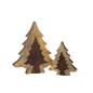 Sapin puzzle en Bois Marron 30x26x3,5cm Sapin puzzle en Bois Marron 30x26x3,5cm