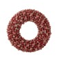 Corona de bayas de resina roja 35x6x35 cm