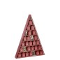 Albero calendario dell'Avvento in compensato rosso 32x5,5x45 cm Albero calendario dell'Avvento in compensato rosso 32x5,5x45 cm