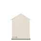 Calendrier de l'Avent maison avec led en bois blanc 31x7x40 cm