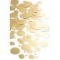 Confezione da 1000 paillettes in plastica oro