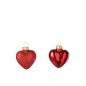 Boite de 12 coeur en plastique rouge D.4 cm Boite de 12 coeur en plastique rouge D.4 cm