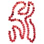 Ghirlanda di cuori in plastica rossa L.7 m Ghirlanda di cuori in plastica rossa L.7 m