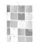 Pannello quadrato in plastica argentata 30x30 cm Pannello quadrato in plastica argentata 30x30 cm