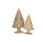 Árbol decorativo de pan de jengibre en poliresina marrón 16x6x26,5 cm