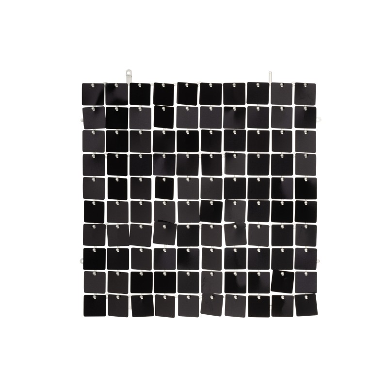 Panneau carré en plastique noir 30x30 cm