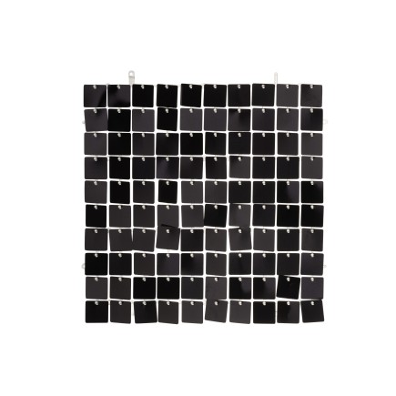 Panneau carré en plastique noir 30x30 cm