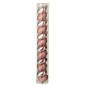 Boite de 12 suspensions coeur en vert rose D.4 cm Boite de 12 suspensions coeur en vert rose D.4 cm