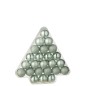 Boite de 24 boules de Noël en plastique vert D.4 cm Boite de 24 boules de Noël en plastique vert D.4 cm
