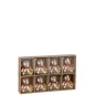 Boite de 8 suspension ours en plastique doré 7x4x6 cm Boite de 8 suspension ours en plastique doré 7x4x6 cm