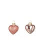 Scatola di 12 luci pendenti a forma di cuore in rosa-verde D.4 cm Scatola di 12 luci pendenti a forma di cuore in rosa-verde D.4 cm