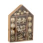 Confezione da 50 ornamenti natalizi in plastica dorata 24x6x34 cm Confezione da 50 ornamenti natalizi in plastica dorata 24x6x34 cm