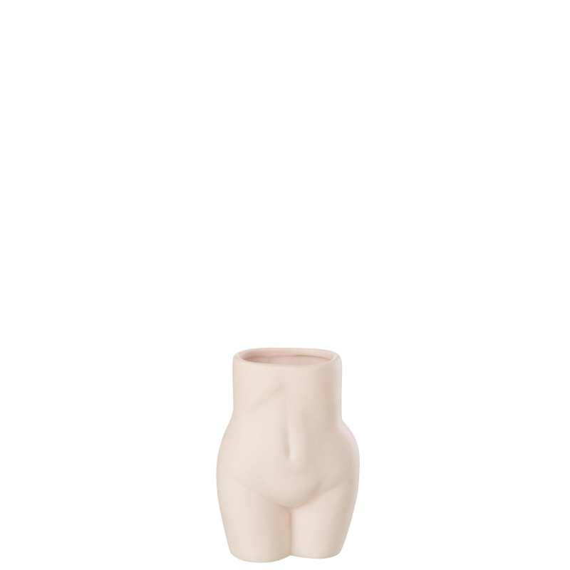 Macetero cerámica rosa 11,5x8x16,5 cm