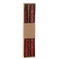 Boite de 2 bougies arbres de 3H en paraffine rouge H.26.5 cm Boite de 2 bougies arbres de 3H en paraffine rouge H.26.5 cm