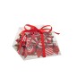 Confezione da 25 luci di Natale in plastica rossa 10x17x17 cm Confezione da 25 luci di Natale in plastica rossa 10x17x17 cm