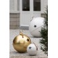 Boule de Noël en métal blanc D.16 cm Boule de Noël en métal blanc D.16 cm