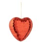 Coeur à suspendre à facette rouge 13.7x4.7x12.5 cm Coeur à suspendre à facette rouge 13.7x4.7x12.5 cm