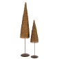 Sapin décoratif en métal doré 15x15x85 cm Sapin décoratif en métal doré 15x15x85 cm