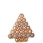 Boite de 24 boules de Noël en plastique orange D.4 cm Boite de 24 boules de Noël en plastique orange D.4 cm